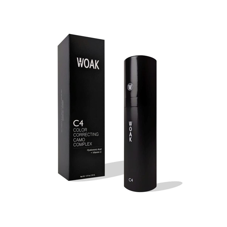 WOAK C4 Mens Tinted Moisturizer BB CC Cream Foundation Color Correcting Camo Complex Hybrid Skin Care Tan