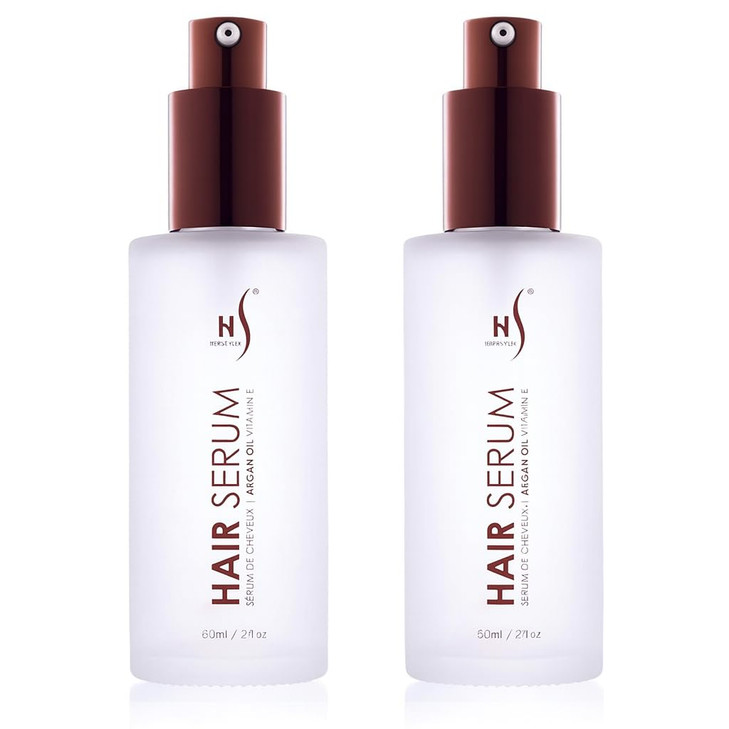 Herstyler Argan Oil Serum for Natural Shine AntiFrizz Straightening Serum for Damaged Tresses Pack of 2