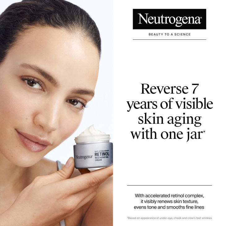 Neutrogena Rapid Wrinkle Repair Retinol Face Moisturizer Daily AntiAging Face Cream with Retinol Hyaluronic Acid to Figh