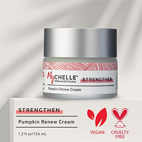MyChelle Dermaceuticals Pumpkin Renew Cream 12 Fl Oz Daily Face Moisturizer with Pumpkin Seed Oil Cloudberry Extract Ant