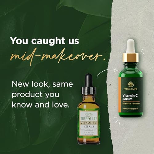 Tree of Life Beauty Facial Skin Care Set Brightening Firming Hydrating Dry Face Dermatologist Tested Vitamin C Serum Bri