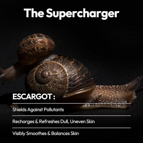 LAPCOS Escargot Sheet Mask Daily Face Mask with Snail Filtrate to Moisturize and Soothe Skin Korean Beauty Favorite 5Pac