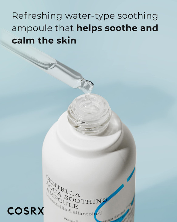 COSRX Centella Aqua Soothing Ampoule Centella Asiatica Cica Serum Korean Skin Care 135 Fl oZ For Sensitive Skin Daily Sk