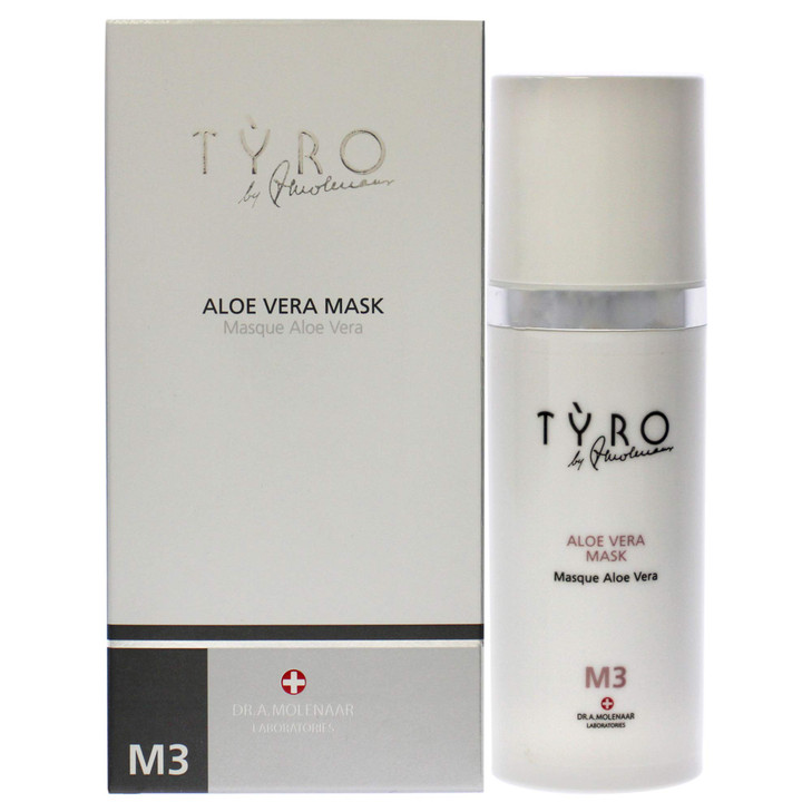 TYRO Aloe Vera Mask Calming And Restoring Overnight Mask For Face Neck And Dcollet Assists In Restoring The Moisture Bar