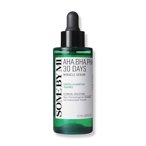 SOME BY MI AHA BHA PHA 30 Days Miracle Serum 169oz 50ml Daily Centella Ampoule Serum with Niacinamide for Soothing Calmi