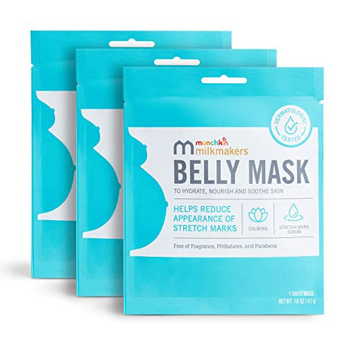 Munchkin Milkmakers Belly Mask for Pregnancy Skin Care Stretch Marks 3 Sheet Masks