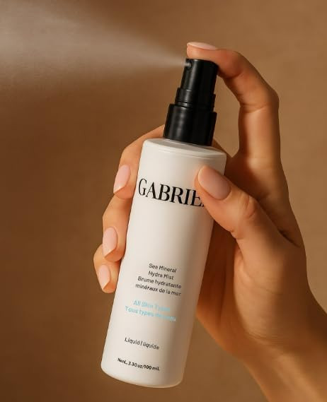 Gabriel Sea Mineral Hydra Mist Natural Paraben Free Vegan CrueltyFree Non GMO Gently Tone and remineralize Skin with Ble