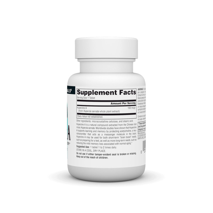 Source Naturals Huperzine A for Learning & Memory* - 100 mcg, 60 Tablets online at globaldelivered