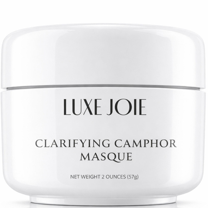 LuxeJoie Clarifying Camphor Sulfur Face Mask OilAbsorbing Clay Masque for Oily BlemishProne Skin Cooling PoreCleansing C