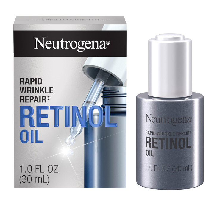 Neutrogena Rapid Wrinkle Repair Retinol Face Oil Daily AntiAging Face Serum to Fight Fine Lines Deep Wrinkles Dark Spots