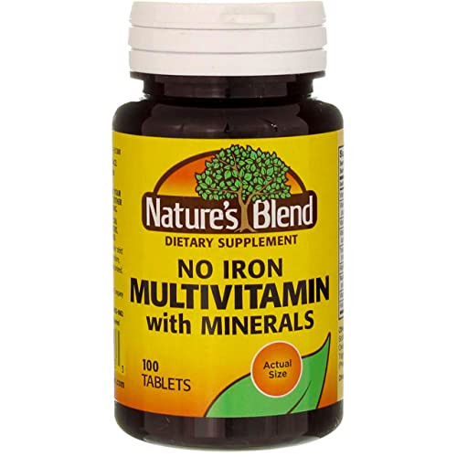 Nature's Blend Multiple Vitamin with Minerals No Iron 100 Tabs online at globaldelivered
