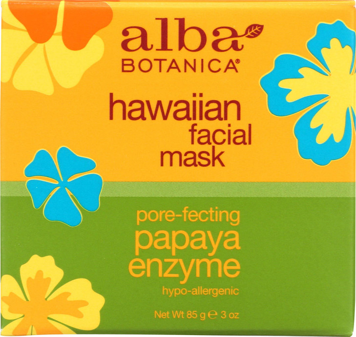 Alba Botanica Hawaiian Papaya Enzyme Facial Mask 3 Ounce Pack of 2