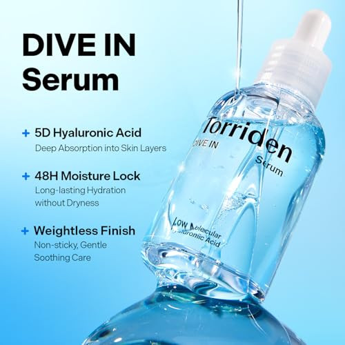 Torriden DIVE IN Hyaluronic Acid Serum for Deep Hydration Korean KBeauty Glass Skin Plump Glow Lightweight FastAbsorbing