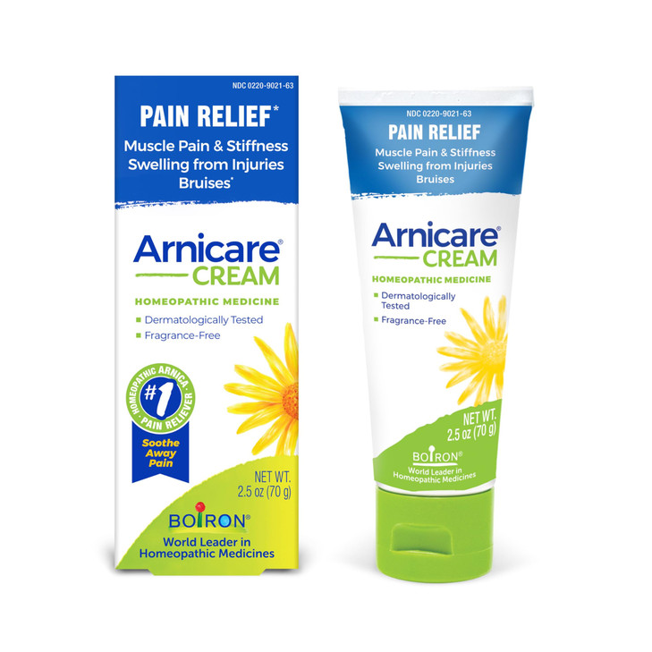 Boiron Arnicare Cream Natural Soothing Relief for Joint Pain, Muscle Pain, Swelling, Soreness, and Stiffness - Fast Absorbing and Fragrance-Free - 2.