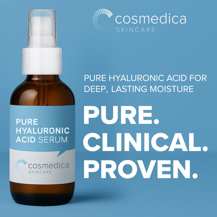 Cosmedica Hyaluronic Acid Serum for Skin 4 Fl Oz Hydrating Facial Moisturizer with AntiAging Skin Care Properties Beauty