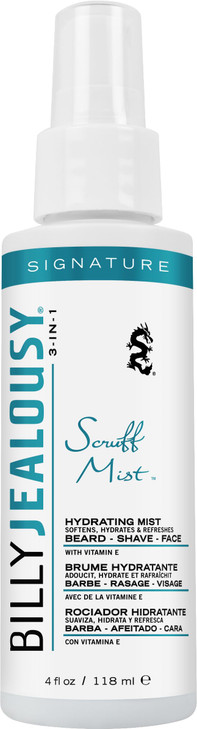 Billy Jealousy Signature Scruff Mist 3in1 Hydrating Beard Shave Face Spray for Men with Vitamin E Soften Stubble Refresh