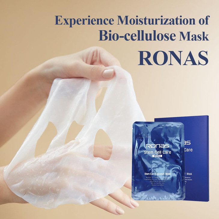 Ronas Stem Cell Coconut Gel Mask 5 pack Anti Aging Moisturizing Rejuvenating Sunburn Treatment Korean Cosmetics