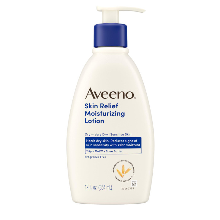 Aveeno Skin Relief Moisturizing Lotion Heals Very Dry, Sensitive Skin, Fast-Absorbing Body Lotion with Soothing Triple Oat & Shea Butter Formula, Fra online at globaldelivered