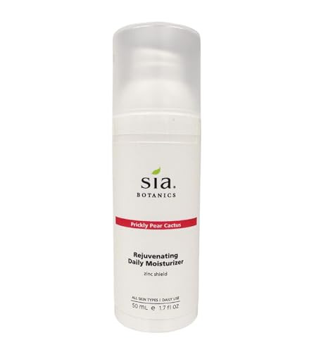Sia Botanics Prickly Pear Daily Facial Moisturizer SPF 30 59ml2oz Pump Bottle Face Sunscreen wPrickly Pear Sweet Orange