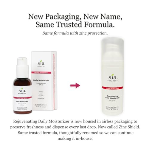 Sia Botanics Prickly Pear Daily Facial Moisturizer SPF 30 59ml2oz Pump Bottle Face Sunscreen wPrickly Pear Sweet Orange