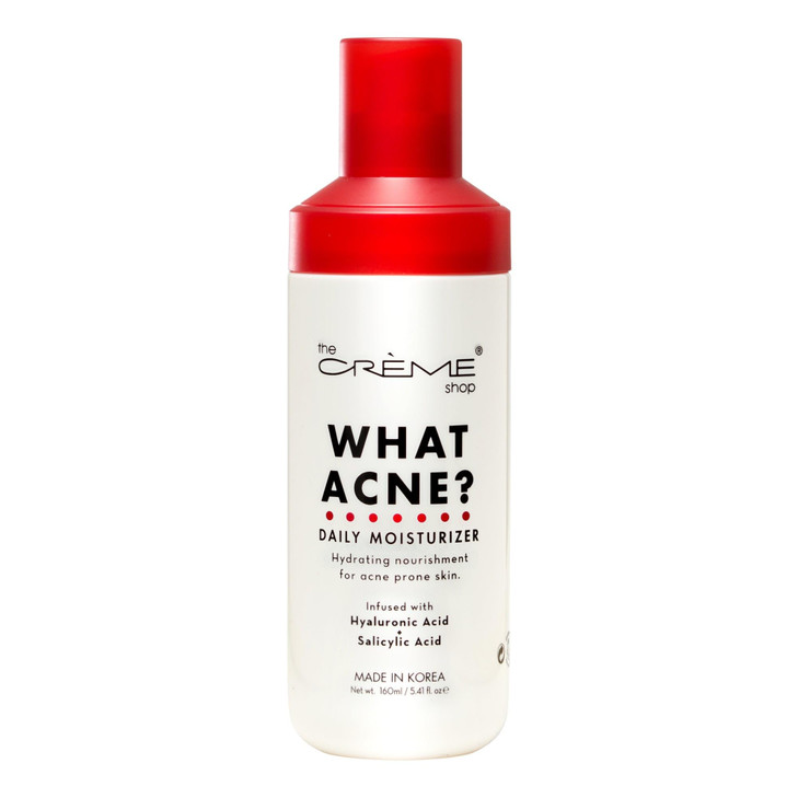 The Crme Shop Korean Skincare WHAT ACNE Daily Moisturizer Hydrating Nourishment for acne prone skin
