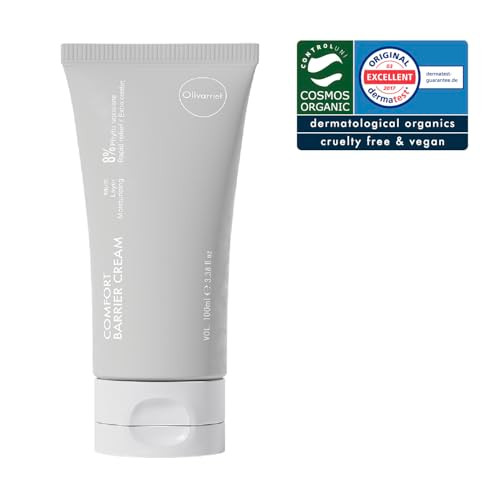 Olivarrier Comfort barrier cream 169floz 50ml Certified Organic low ph moisturizer for sensitive itchy dry skin Gentle S