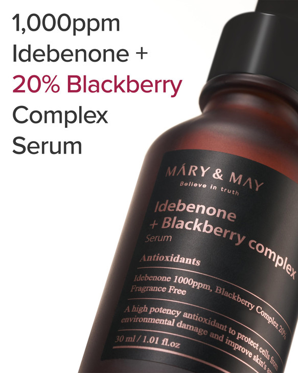 MaryMay Idebenone Blackberry Complex Serum Potent Anti Aging for Enhanced Antioxidant and Skin Nourishment Korean Face S