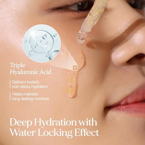 LUPIUM Reviving Ampoule 50ml 169 fl oz Gold Collagen Cica Soothing Ampoule for Skin Balance Hydration Vitality Boost Kor