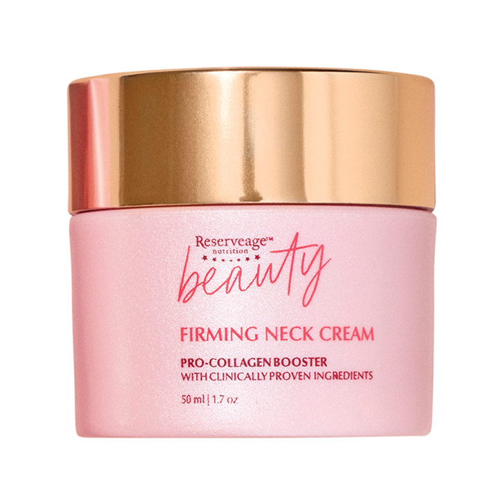 Reserveage Beauty Firming Neck Cream with ProCollagen Booster Tights Smooths and Moisturizes with MicroEncapsulated Copp
