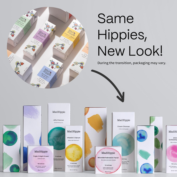 Mad Hippie AHA Exfoliating Peel Lactic Glycolic Acid Peel Goji Berry Peptides Hyaluronic Acid Niacinamide Discoloration