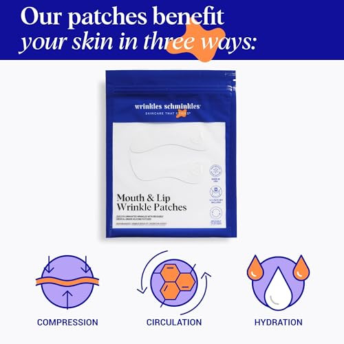 Wrinkles Schminkles Mouth Lip Wrinkle Patch Reusable Silicone Smoothing Pads for Noticeable Wrinkle Reduction Lip Wrinkl