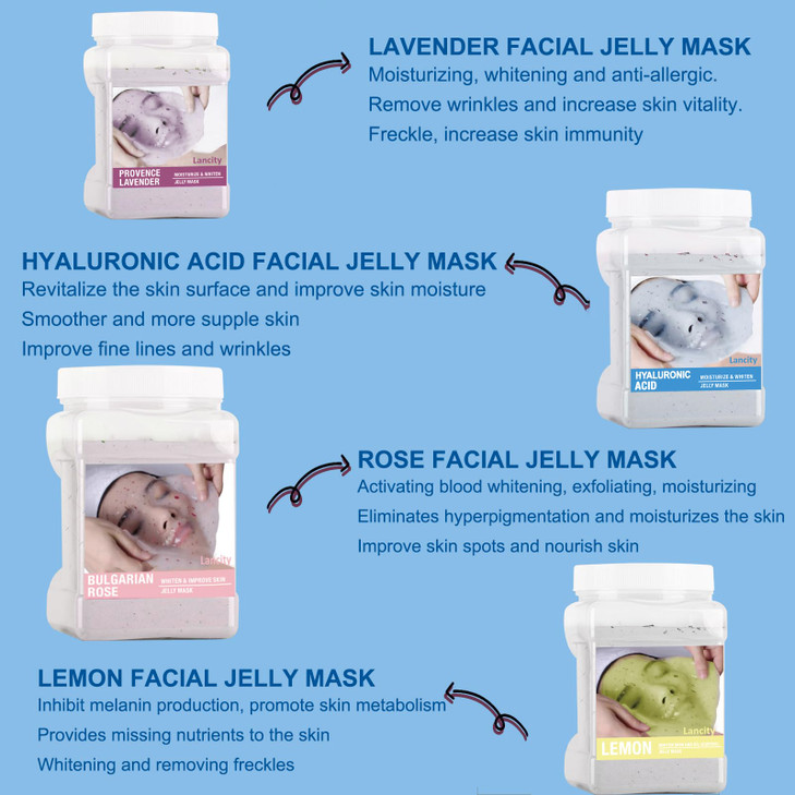 yordhg Jelly Mask Powder for Facials Professional Natural Gel Powder jelly Mask Peel Off Face Masks SkinCare Moisturizin