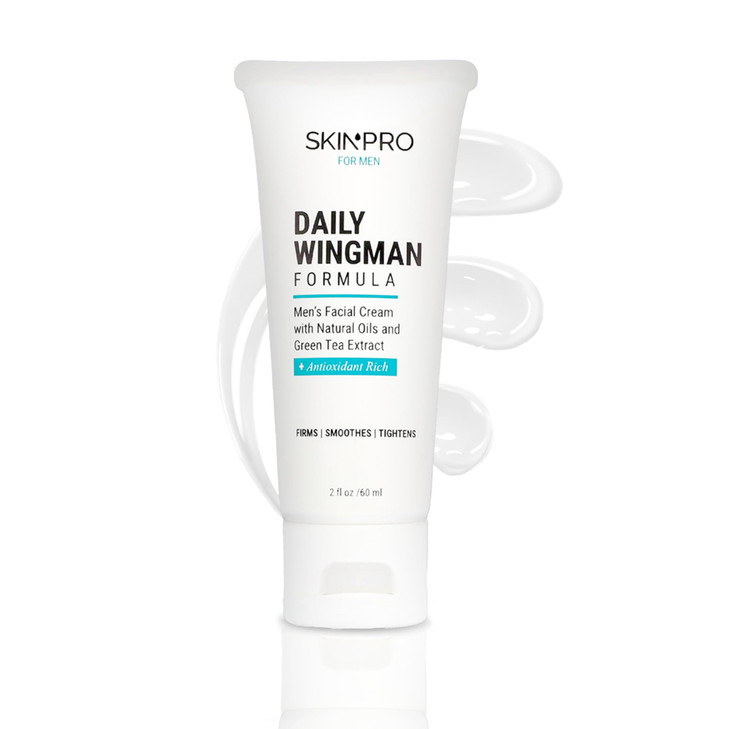 SkinPro Face Cream for Men AntiAging and AntiWrinkle Moisturizer Aftershave Lotion with Natural Green Tea Oil Extract fo