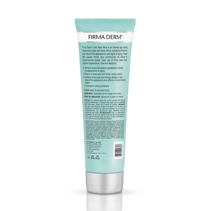 Pharmagel FirmaDerm AntiAging Lotion Daily Vitamin ACE Moisturizer for Firmer YoungerLooking Skin Botanical Firming Hydr