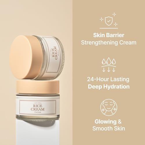 Im from Rice Cream 176 Ounce Rice Bran Essence with Ceramide Glowing Look Improves Moisture Skin Barrier Deep Nourishmen