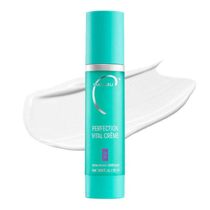 Malibu C Perfection Vital Crme Daily Face Moisturizer for Dry Skin with Peptide Pro Vitamin B5 Hydrating Moisturizer for