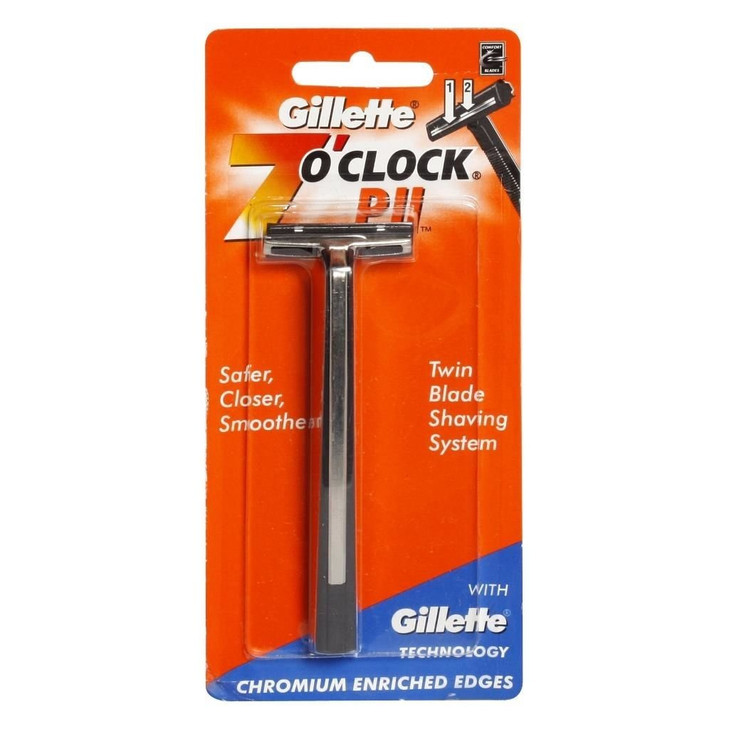 Gillette 7 O Clock PII Twin Blade Shaving Safer online at globaldelivered