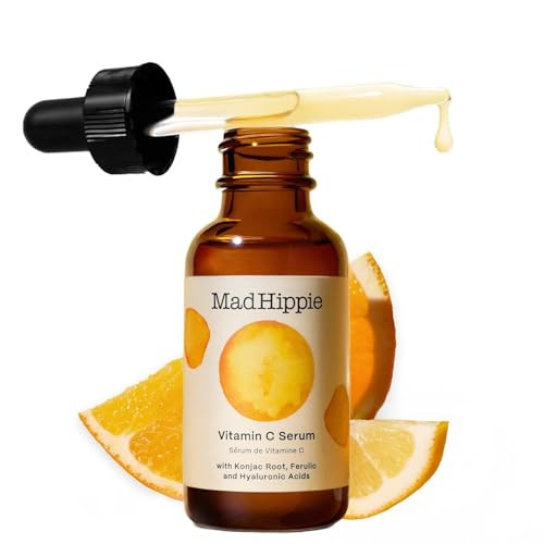 Mad Hippie Vitamin C Serum for Face Hyaluronic Acid Ferulic Acid Vitamin E AntiAging Glow Up Essentials CrueltyFree Skin