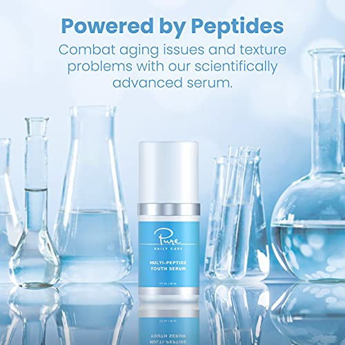 MultiPeptide Youth Serum Moisturizing Anti Aging Advanced Peptide Serum Targets Wrinkles Fine Lines Firming