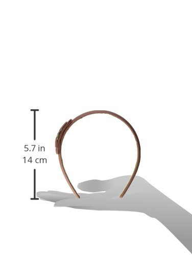 Caravan Headband, Covered Bow with Crystal Stone, Peach online at globaldelivered