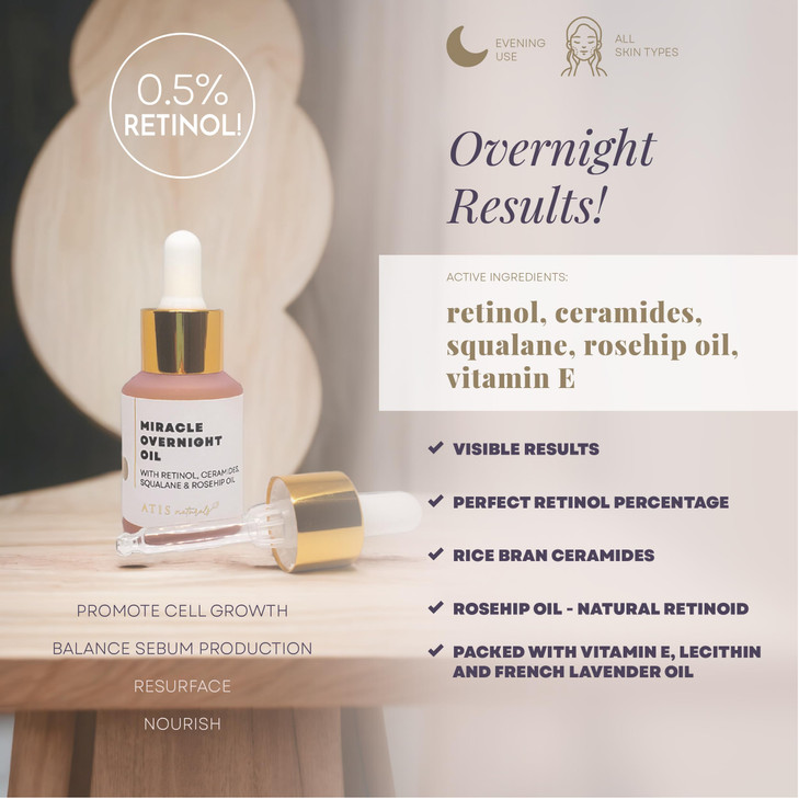 ATIS Facial Serum 3 Pack Vitamin C Serum Retinol Serum and Hyaluronic Acid Serum For Anti Aging Wrinkle Boost Skin Colla