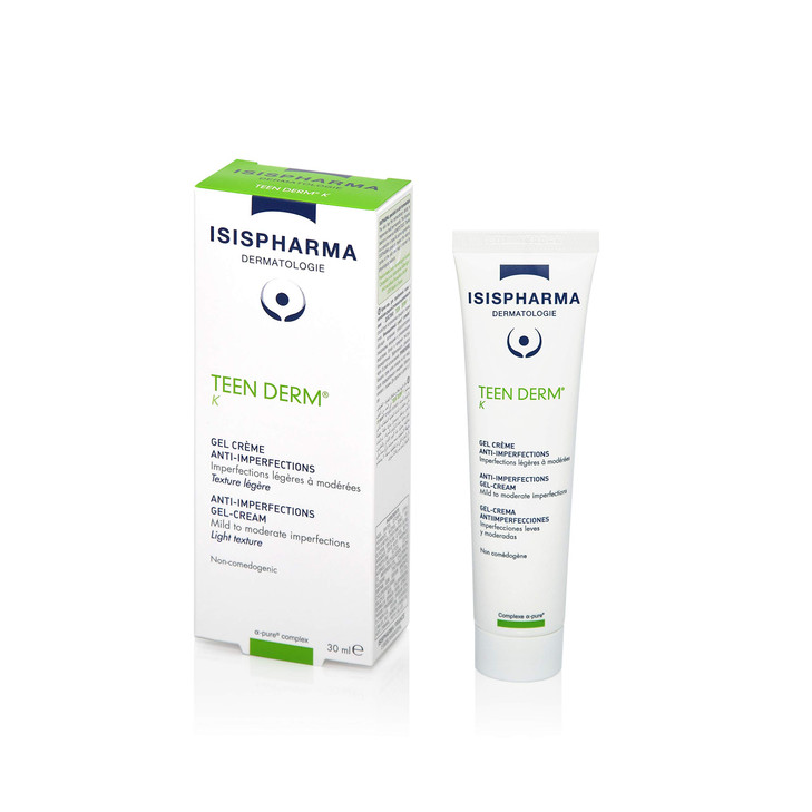 ISIS Pharma TEEN DERM K 30ml Anti Acne Serum for Oily skin with imperfections Seboregulating cream