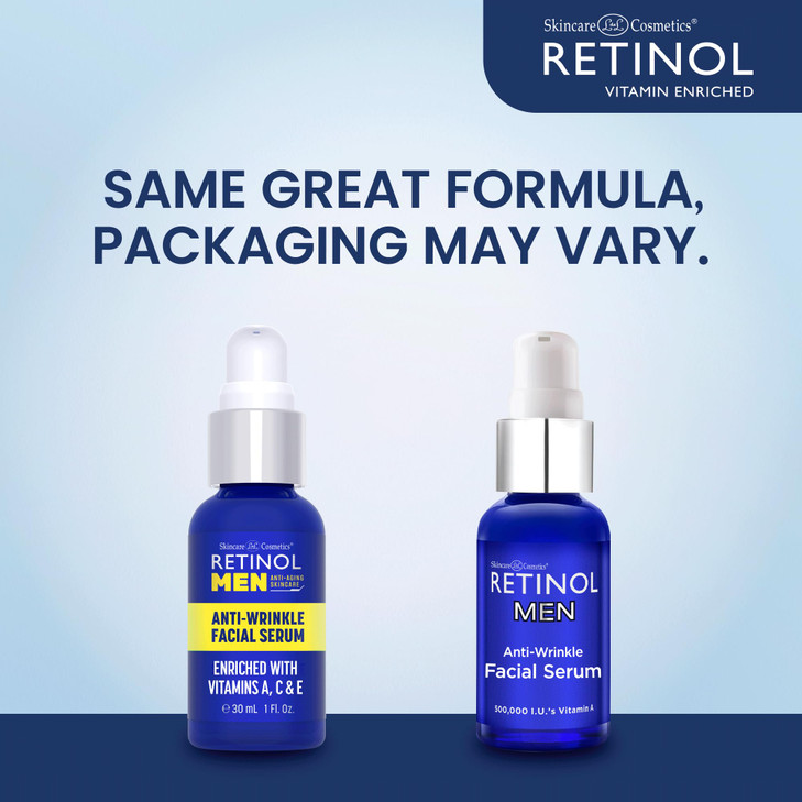 LIVAURA Retinol Mens AntiWrinkle Facial Serum The Original Retinol AntiAging Mens Formula For Younger Looking Skin Vitam