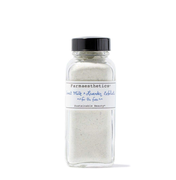 Farmaesthetics Sweet Milk and Lavender Bud Facial Exfoliate 4oz Ethically Sourced Sustainable Beauty Clean All Natural S