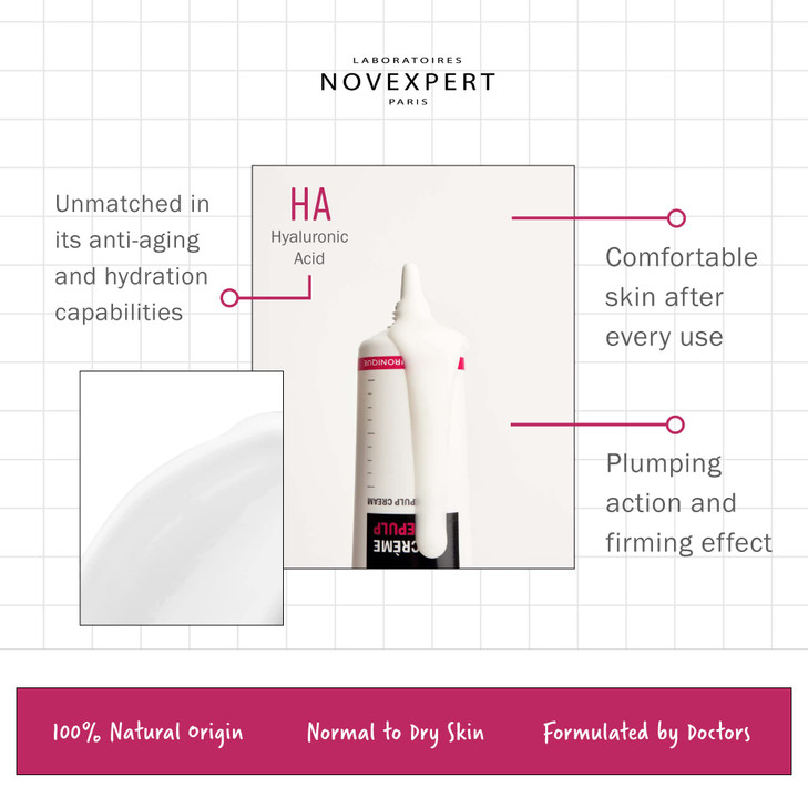 Novexpert Repulp Moisturizer Face Cream Hyaluronic Acid Moisturizer for Face Deeply Hydrating Plumping Firming Toning An