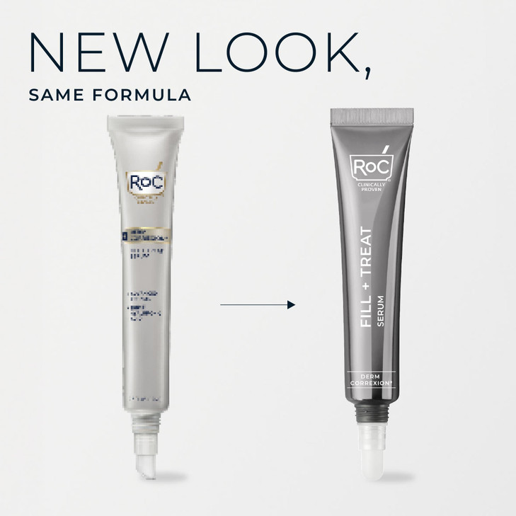 RoC Derm Correxion Fill Treat Advanced Retinol Serum Wrinkle Filler Treatment with Hyaluronic Acid for Crows Feet 11 Wri