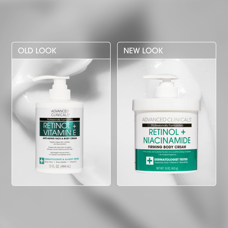 Advanced Clinicals Collagen Lotion Peptide Cream Dry Skin Rescue Face Body Moisturizing Skin Care Cream To Lift Firm Tig