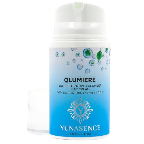 YUNASENCE QLUMIERE BioRestorative Soothing Cucumber Cream wAmino Acids Hyaluronic Acid Enzymes Caviar Hydrating Protecti