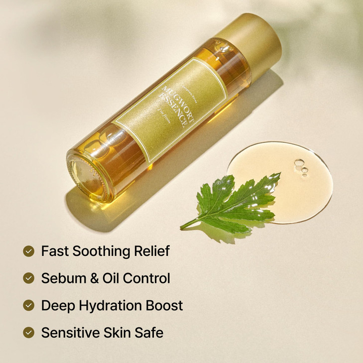 Im From Mugwort Essence Vegan Extract Soothe Sensitive and Irritated Skin Redness Relief Refreshing Korean Hydrating Ton