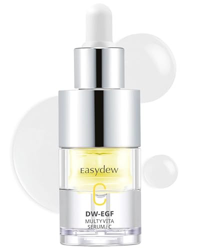 EASYDEW Multi Vita C Serum Korean Facial Serum for Uneven Skin Tone Dull Skin with Vitamin C EGF Peptide Niacinamide Pre